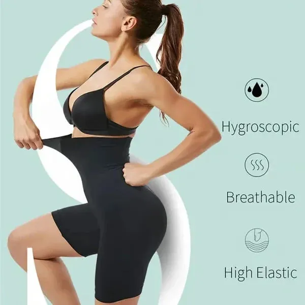 4-in-1 Shaper - Quick Slim Shape Wear Tummy, Back, Thighs, Hips - Black