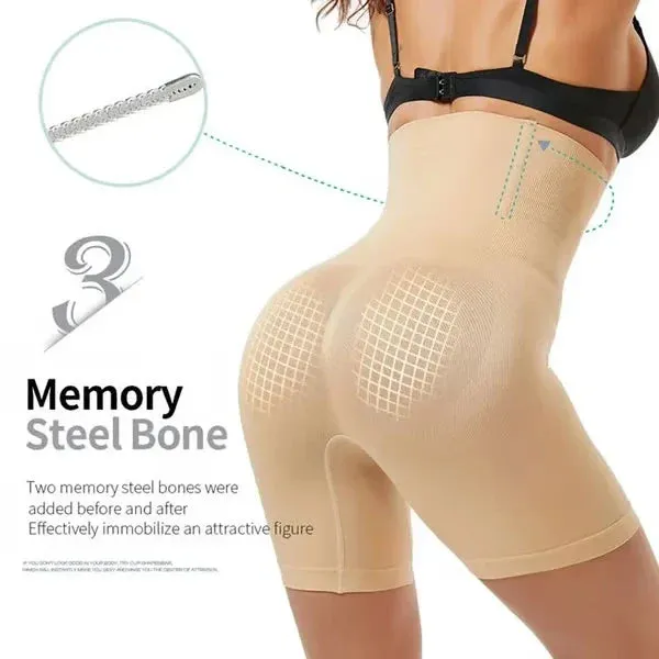 4-in-1 Shaper - Quick Slim Shape Wear Tummy, Back, Thighs, Hips - Black