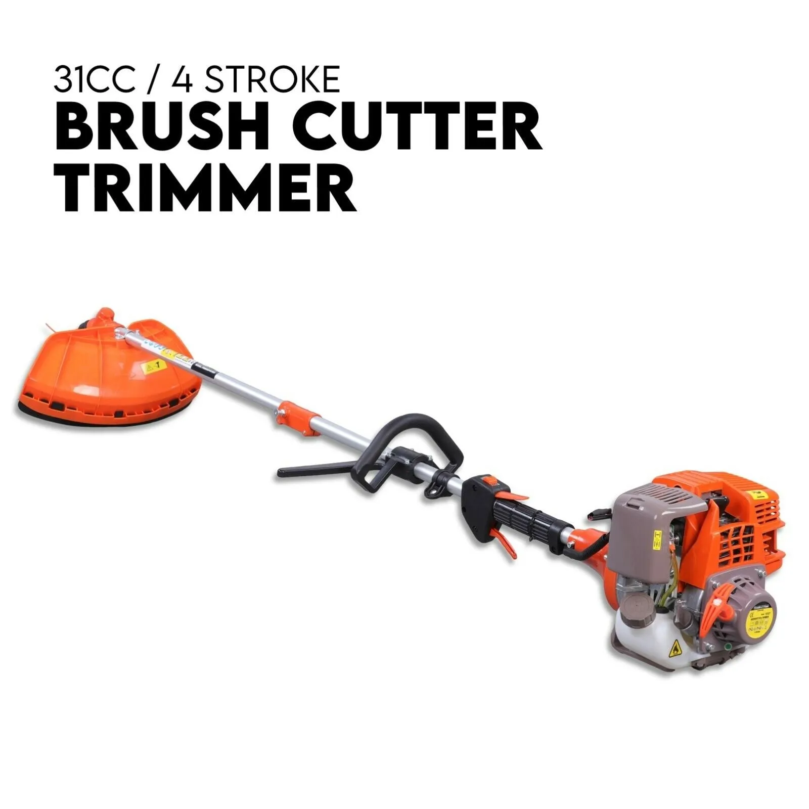 4 STROKE Whipper Snipper Straight Shaft Line Trimmer | 31CC Pole Brush Cutter