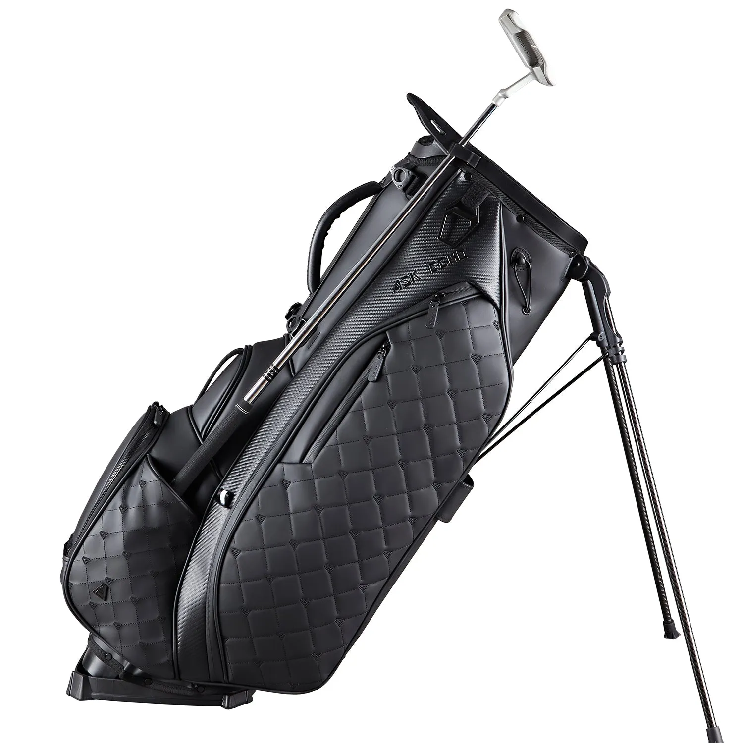 Ask Echo Golf Prestige-14 Way Full Length Hybrid Stand Bag / Black