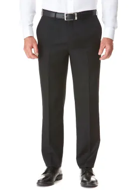 BASS FLAT FRONT TROUSER - BLACK