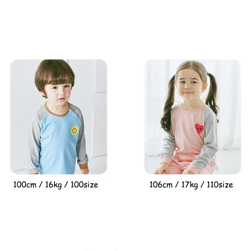 Blue Colour Block Smiley Sleep Set (Comfy Fit) 2410MK52