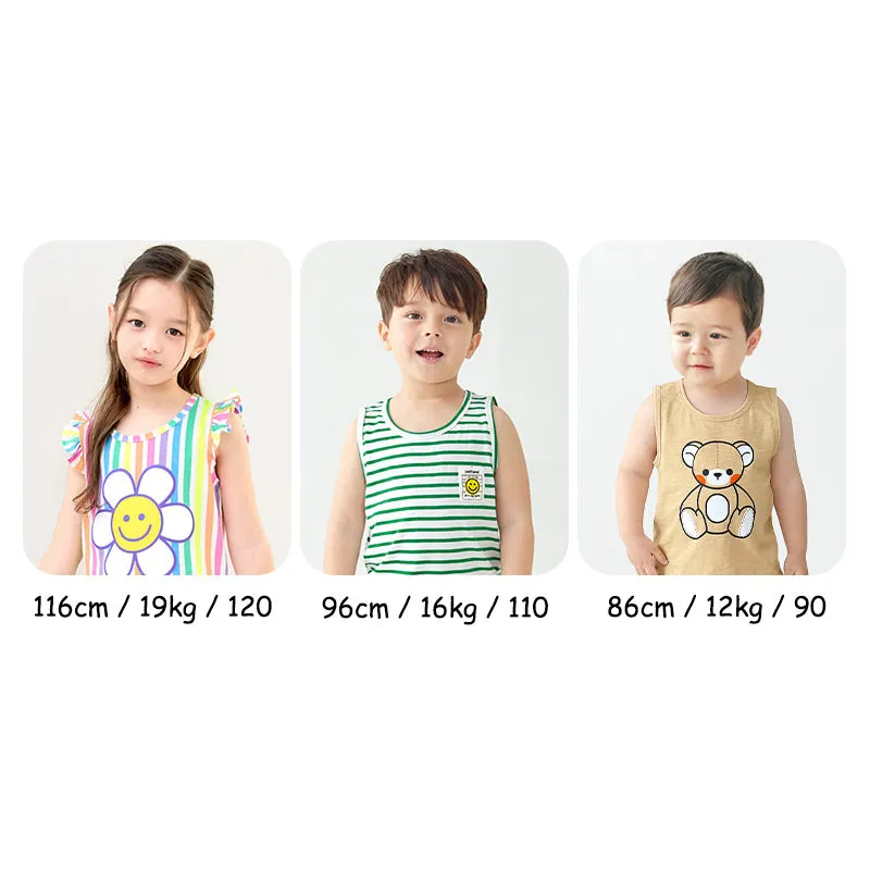 Blue Cute Bear Sleeveless Set 2405U26