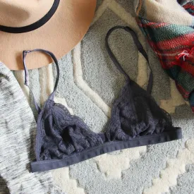 Boheme Lace Bralette in Smoke