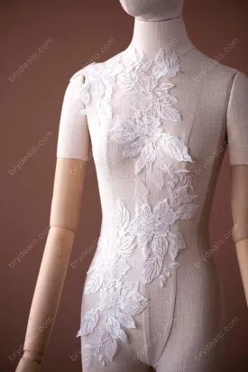 Botanic Embroidery Lace Applique for Wholesale