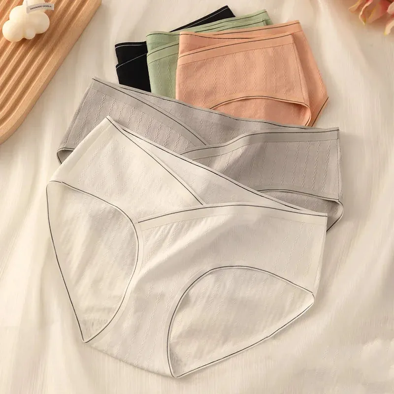 Cotton Mid Waist Belly Maternity Panties Seamless Underwear For Pregnant Women Ladies Pregnancy Briefs Comfort Lingerie M-3XL