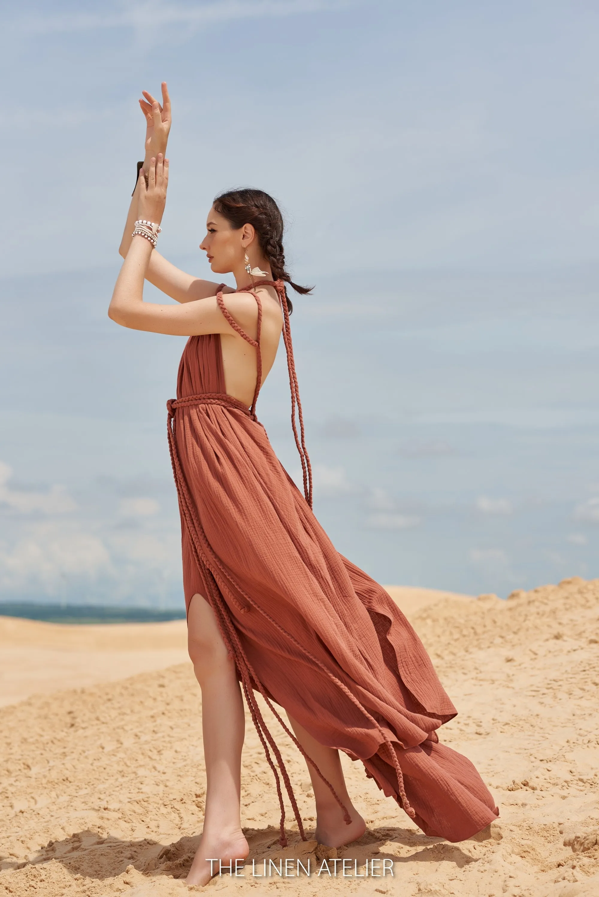 IZA Greek Goddess Dress Boho Wedding Dress