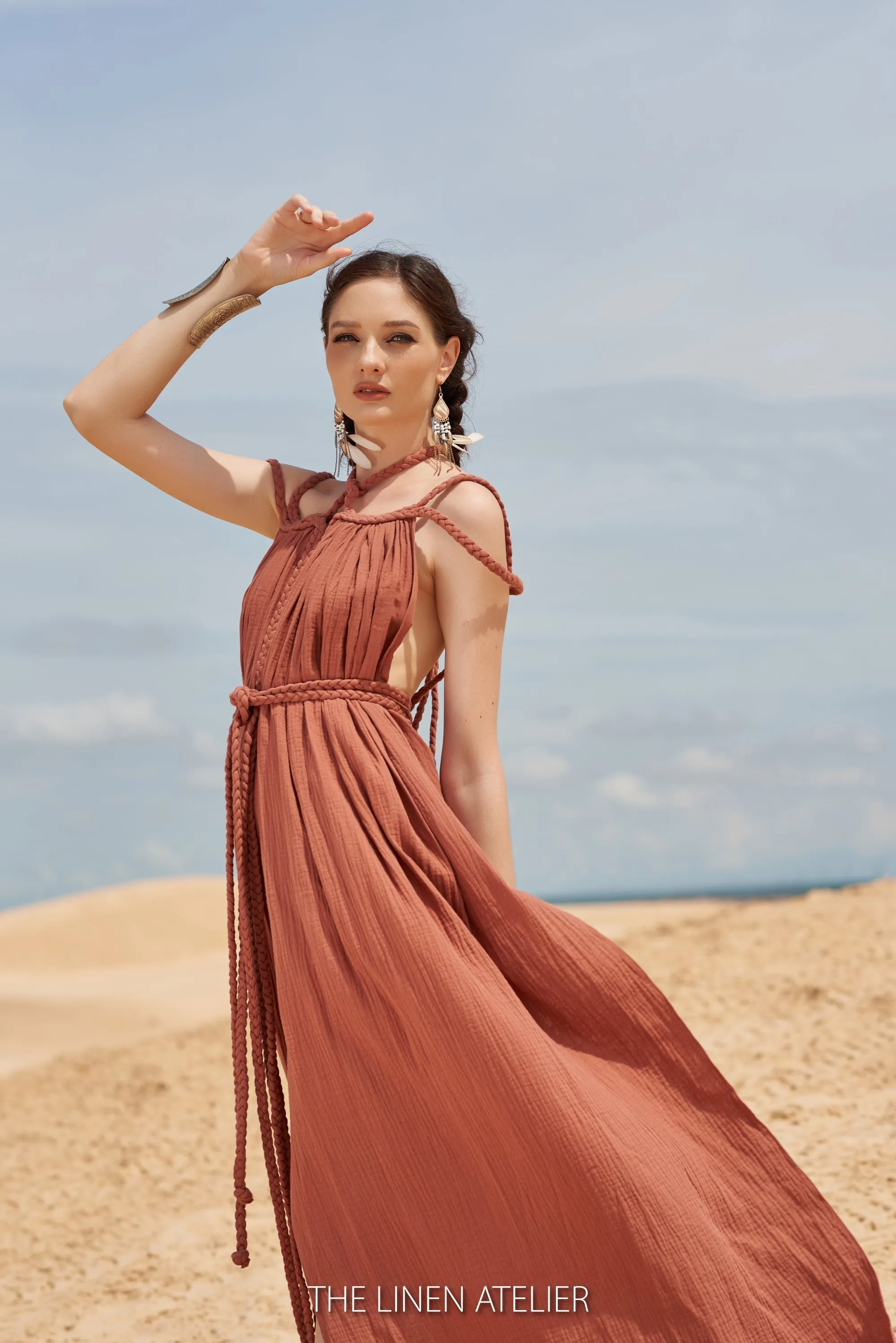 IZA Greek Goddess Dress Boho Wedding Dress