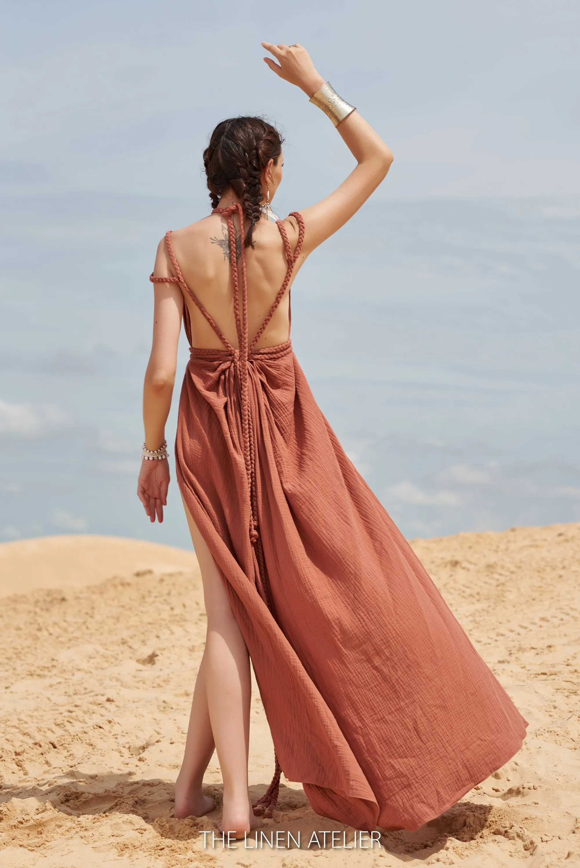 IZA Greek Goddess Dress Boho Wedding Dress