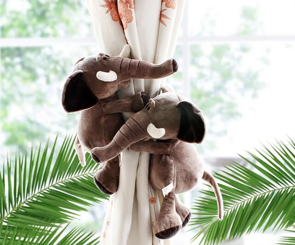 Jungle Forest Animals curtain tie back hooks