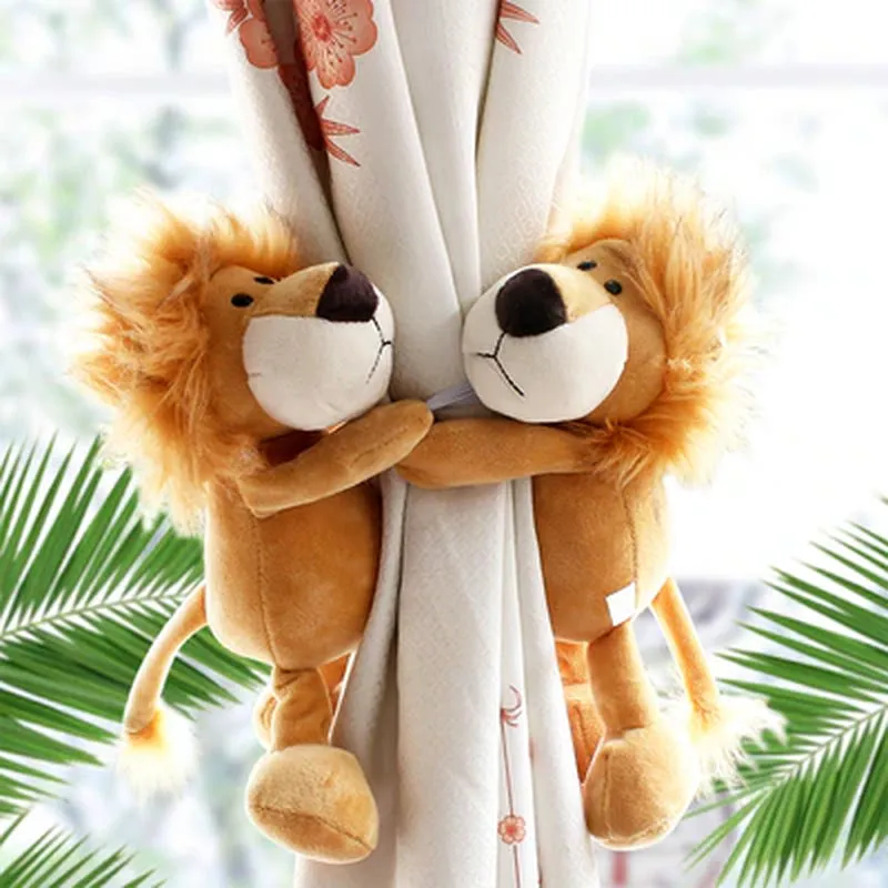 Jungle Forest Animals curtain tie back hooks