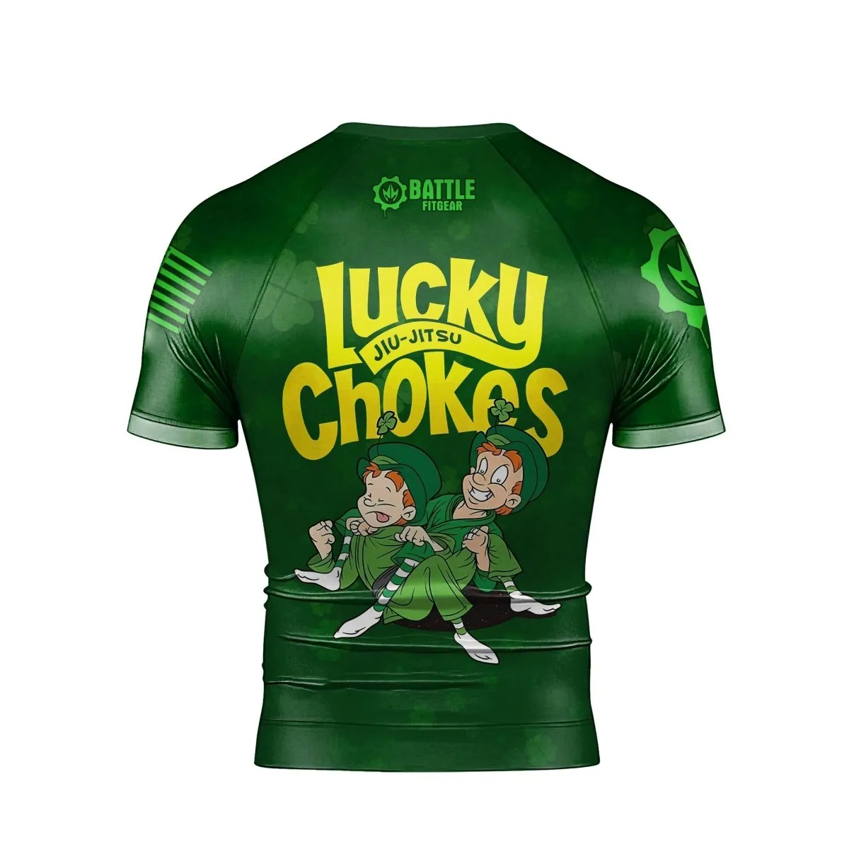 Lucky Jiu-Jitsu Choke Men's Short Sleeve Rash Guard