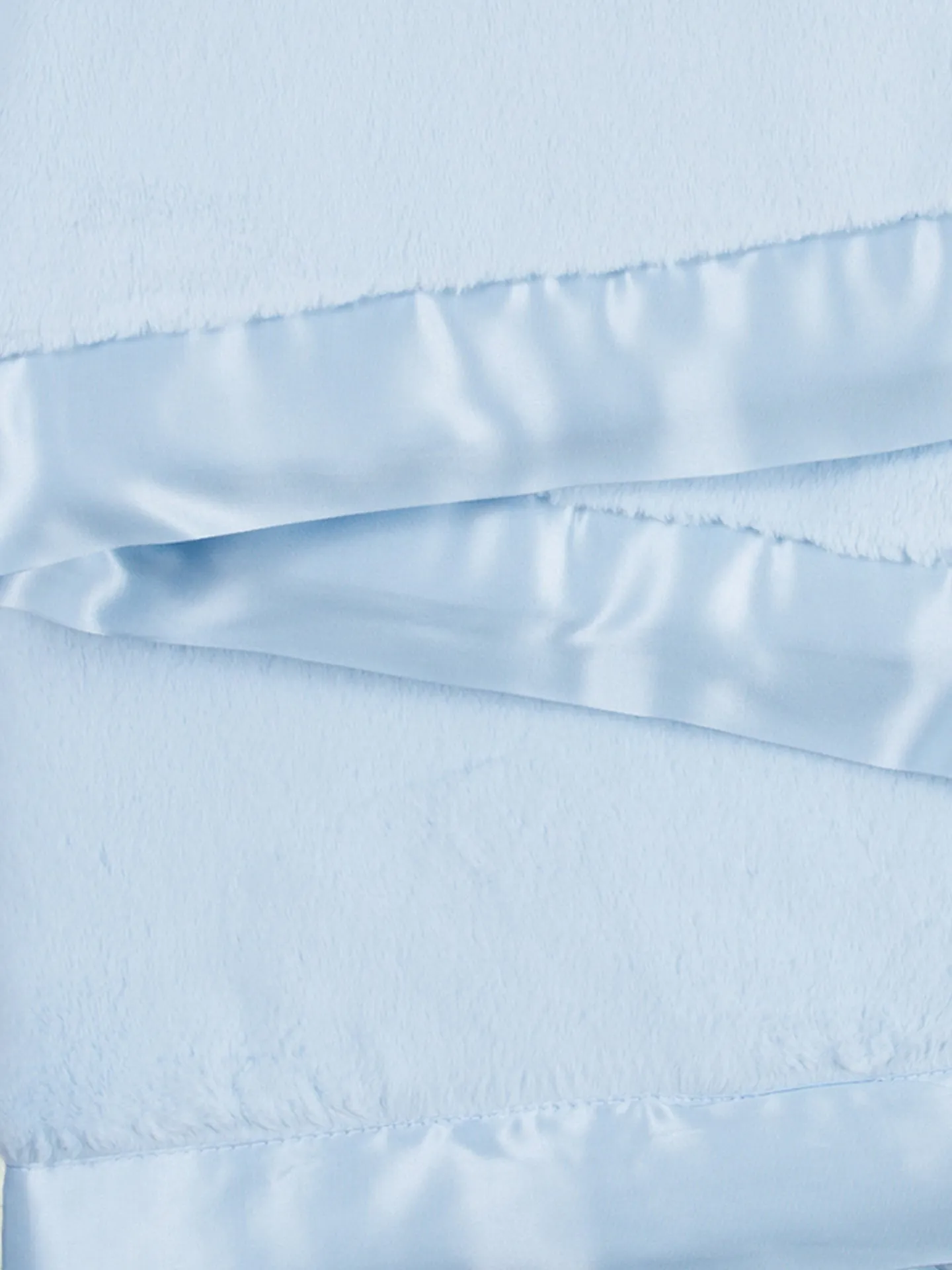 Luxe Solid Baby Blanket - Blue by Little Giraffe