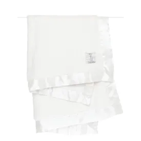 Luxe Solid Baby Blanket - Cream by Little Giraffe