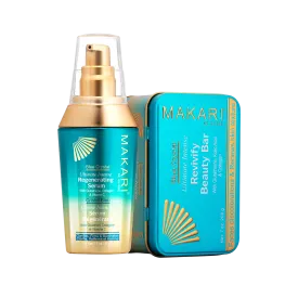 MAKARI - Blue Crystal Serum Soap Duo (2 pc set)