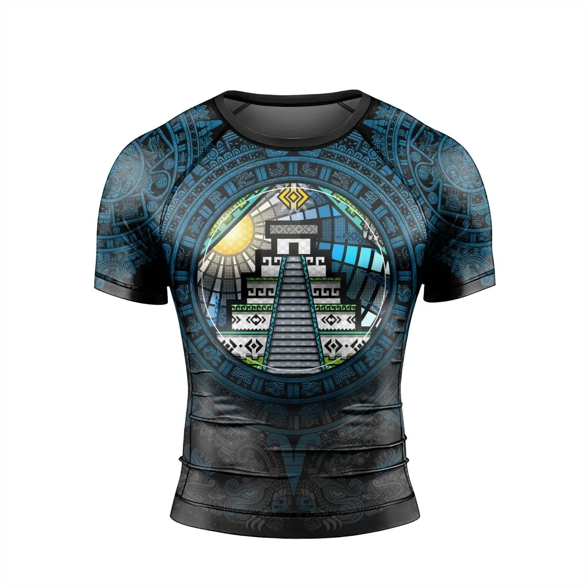 Mayan Guardian Men's Short Sleeve Rash Guard