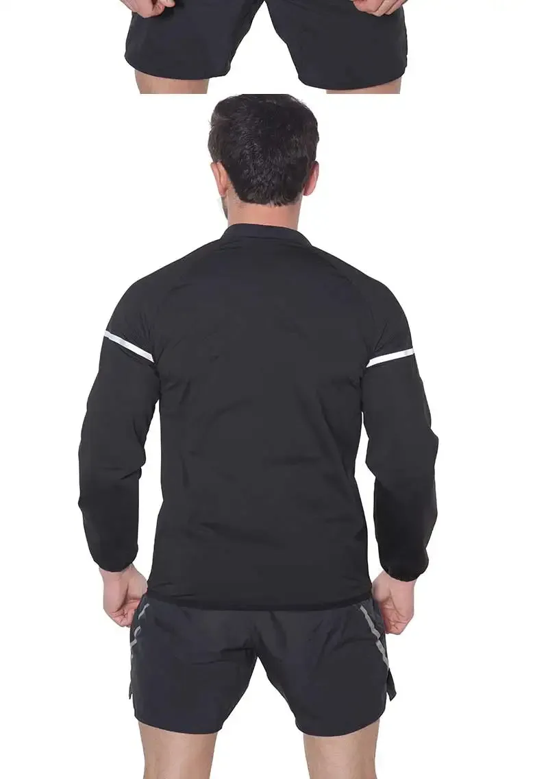 Men Sauna Jacket for Slimming Long Sleeve Sweat Top Zipper | Aharon