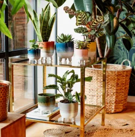 Mojave Glaze Grey Large Planter On Legs