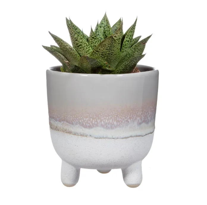 Mojave Glaze Grey Large Planter On Legs