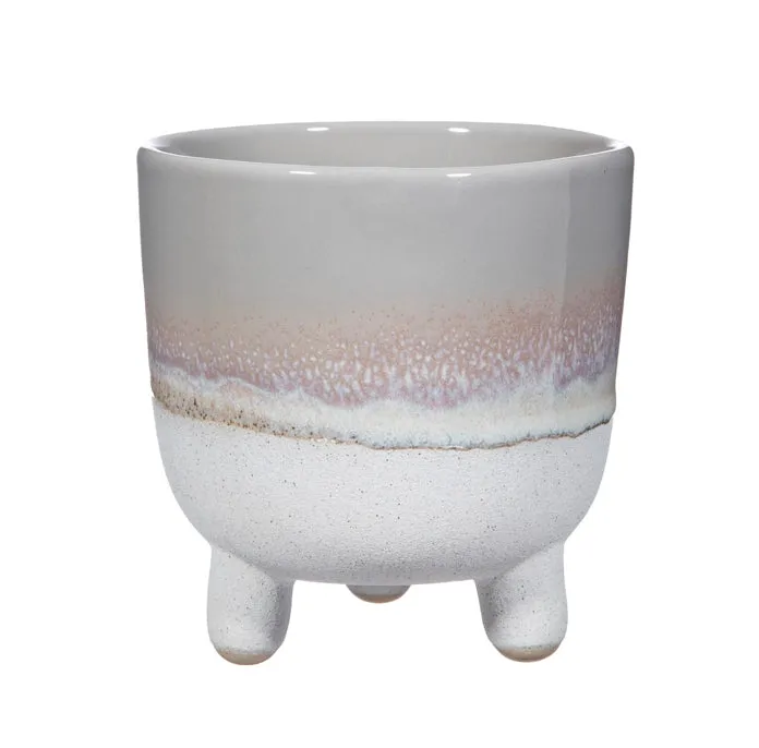 Mojave Glaze Grey Large Planter On Legs