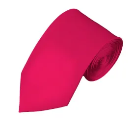 New Fuchsia Self Tie Slim Long Tie