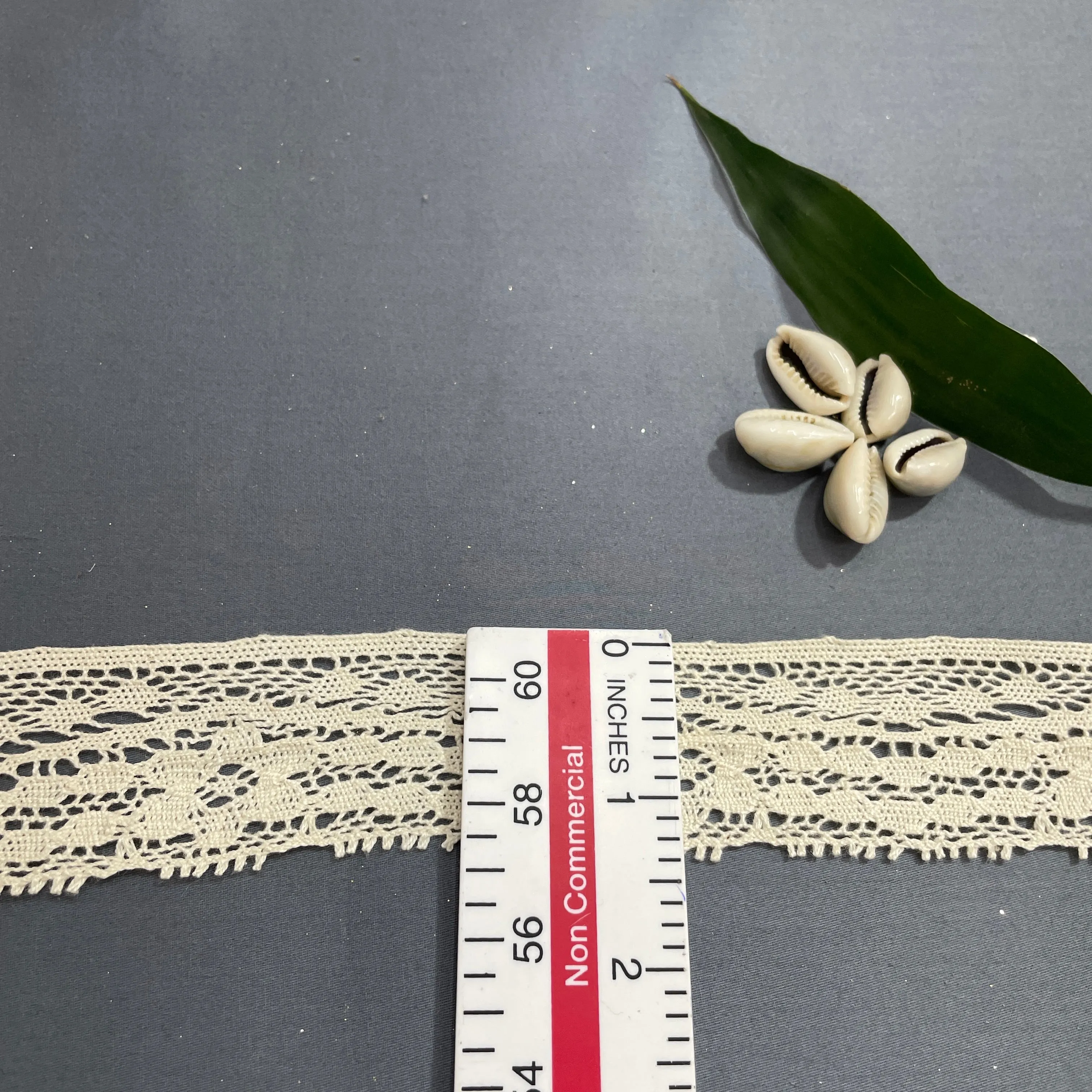 Off Cream Floral Dyeable Cotton Lace