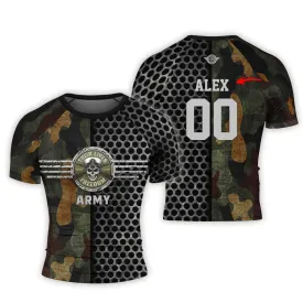 Personalized US Navy Men's Short Sleeve Rash Guard