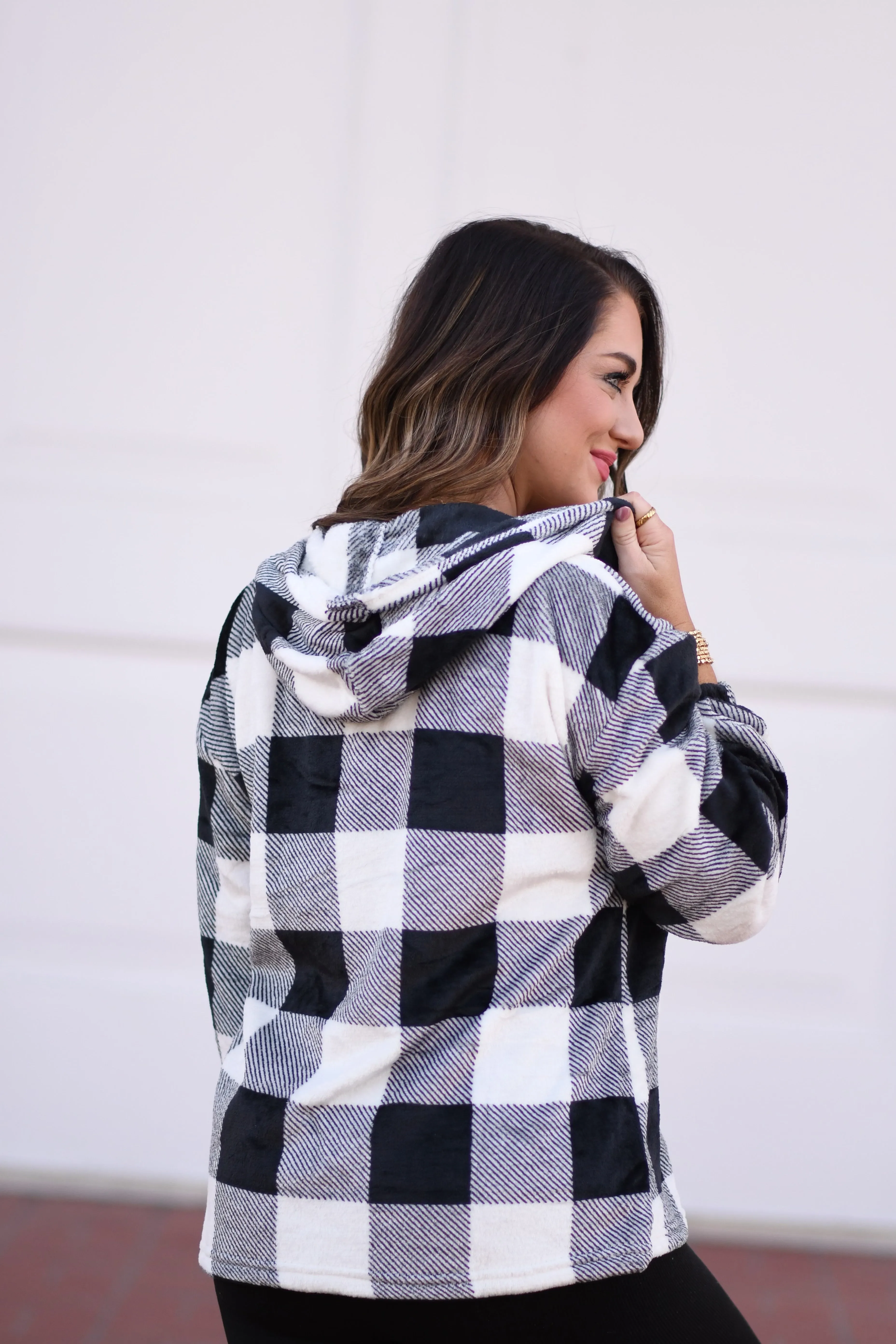 Pre-Order Black Checkered Pullover