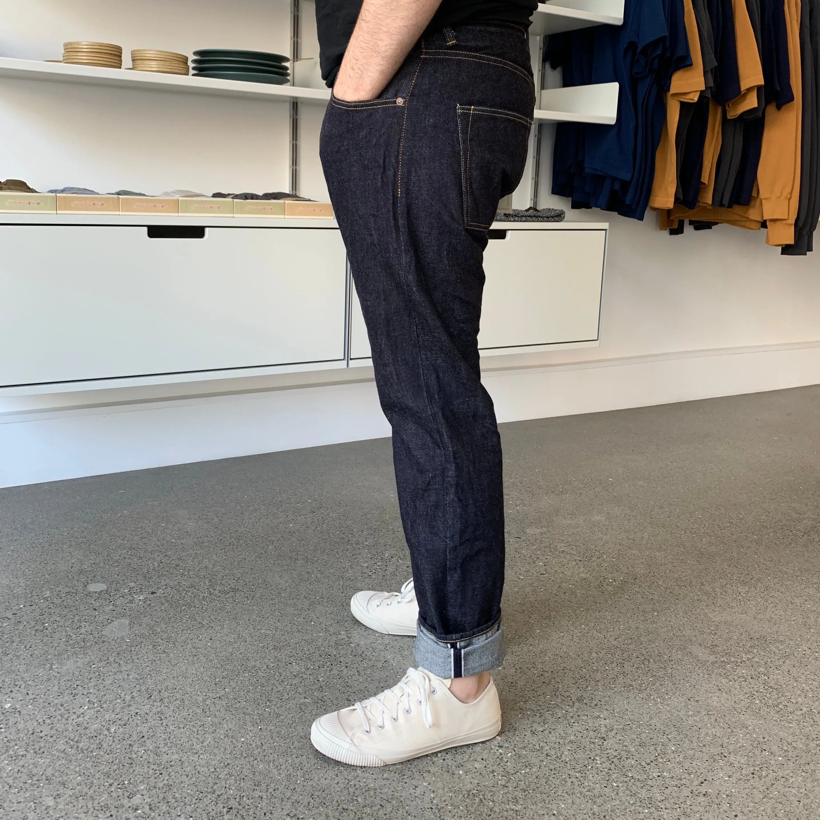 RHT "Retro" High Rise Tapered 15oz Selvedge Jeans