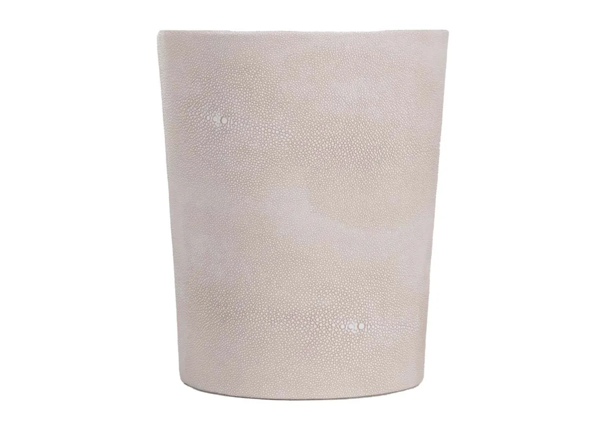 SHAGREEN WASTEBASKET | TAUPE