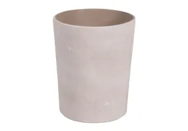 SHAGREEN WASTEBASKET | TAUPE