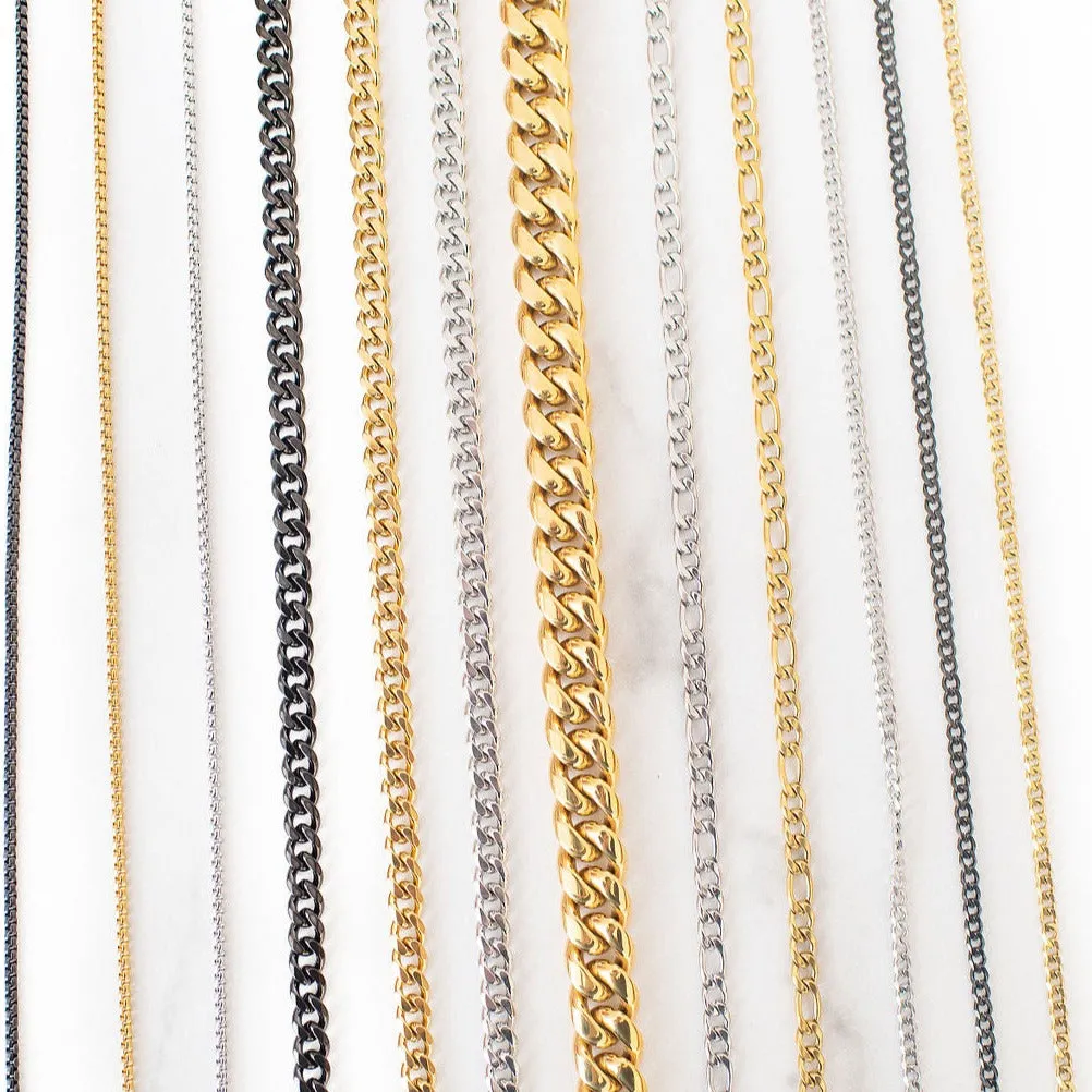 Thin Cuban Link Chain | Gold