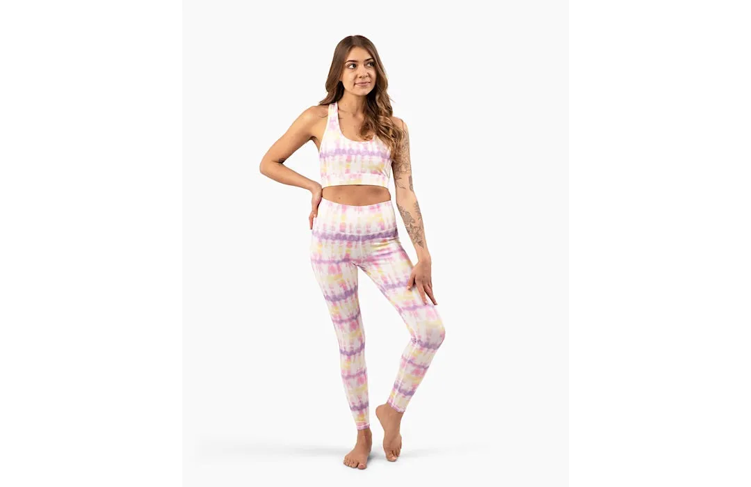 Women’s Activewear Set in Sunset Tie Dye